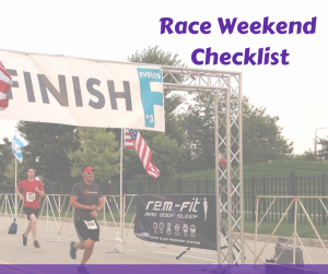Race Weekend Checklist